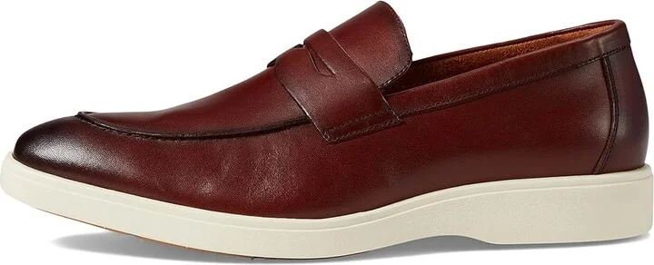 Stacy Adams Spencer Penny Slip-On Men's Lace-up Boots Burgundy : 11 M, Leather/Rubber - Image 6
