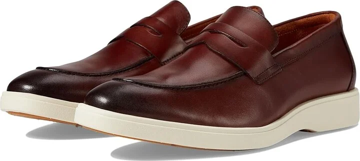 Stacy Adams Spencer Penny Slip-On Men's Lace-up Boots Burgundy : 11 M, Leather/Rubber