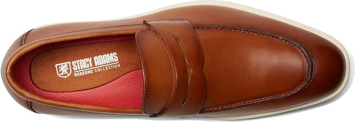 Stacy Adams Spencer Penny Slip-On Men's Lace-up Boots Tan : 13 M, Leather/Rubber - Image 2