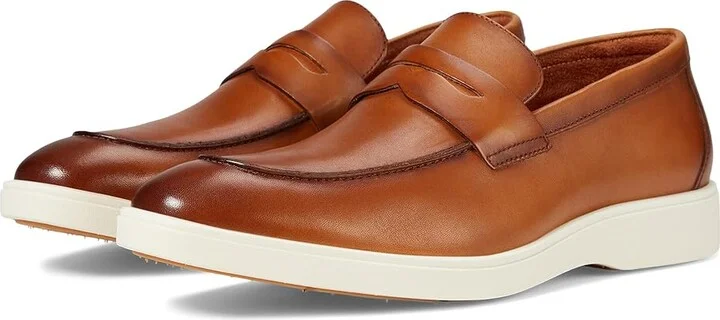 Stacy Adams Spencer Penny Slip-On Men's Lace-up Boots Tan : 13 M, Leather/Rubber
