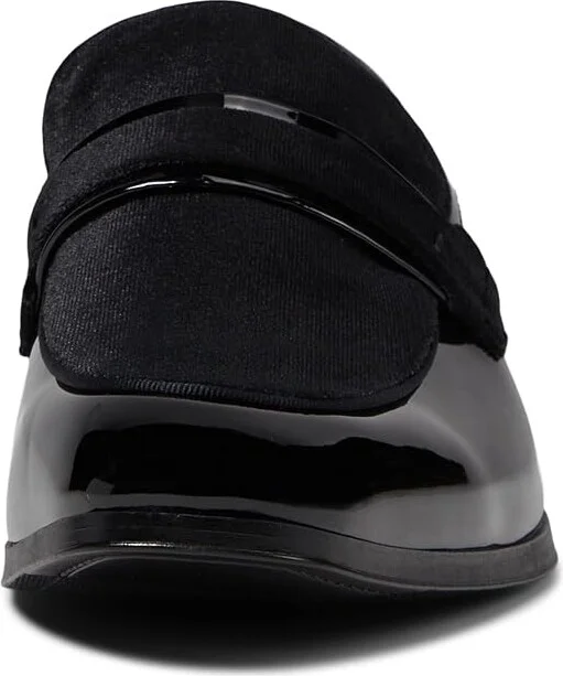 Stacy Adams Spratley Saddle Slip-On Men's Lace Up Wing Tip Shoes Black : 11.5 M, Synthetic/Textile - Image 5