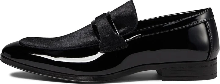 Stacy Adams Spratley Saddle Slip-On Men's Lace Up Wing Tip Shoes Black : 11.5 M, Synthetic/Textile - Image 6