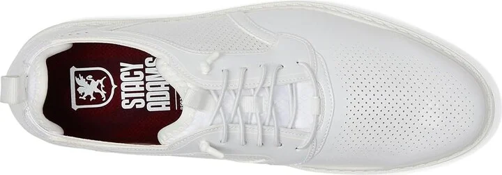 Stacy Adams Spyre Plain Toe Elastic Lace Men's Lace-up Boots White Patent : 10 M, Synthetic - Image 2