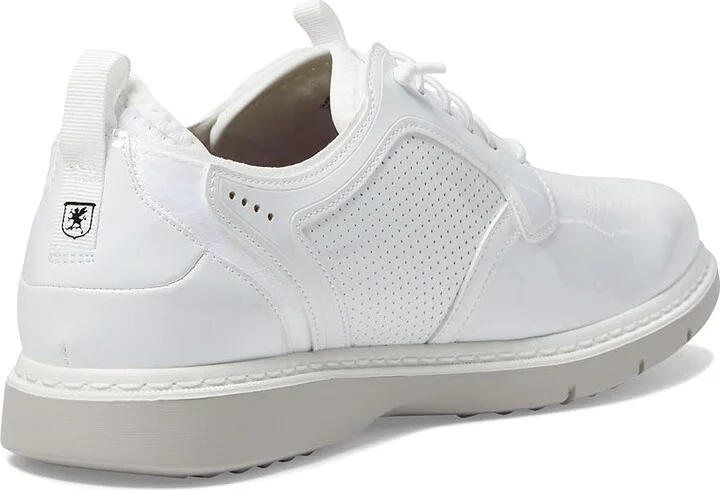 Stacy Adams Spyre Plain Toe Elastic Lace Men's Lace-up Boots White Patent : 10 M, Synthetic - Image 4