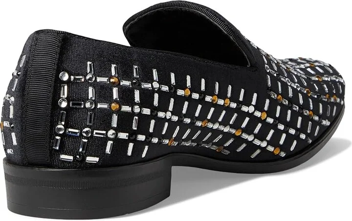 Stacy Adams Stallford Rhinestone Slip-On Men's Lace Up Wing Tip Shoes Black : 7 M - Image 4