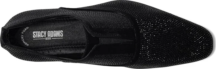 Stacy Adams Starleigh Rhinestone Slip-On Men's Lace Up Wing Tip Shoes Black : 7 M, Leather - Image 2