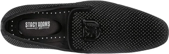 Stacy Adams Swagger Studded Ornament Loafer Men's Shoes Black : 7 D - Medium, Velvet - Image 3