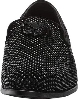 Stacy Adams Swagger Studded Ornament Loafer Men's Shoes Black : 7 D - Medium, Velvet - Image 6
