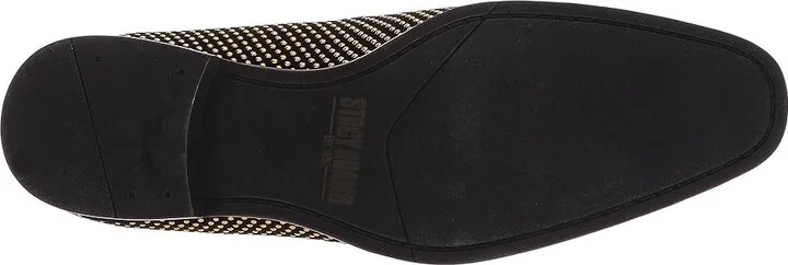 Stacy Adams Swagger Studded Ornament Loafer Men's Shoes Black/Gold : 7 D - Medium, Velvet - Image 4