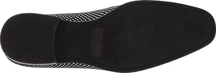 Stacy Adams Swagger Studded Ornament Loafer Men's Shoes Black/Silver : 7.5 D - Medium, Velvet - Image 4