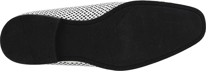 Stacy Adams Swagger Studded Ornament Loafer Men's Shoes Black/White : 9.5 D - Medium, Velvet - Image 4