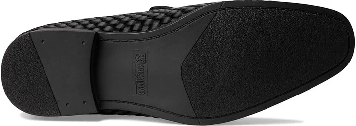 Stacy Adams Swenson Woven Slip-On Men's Lace Up Wing Tip Shoes Black : 10 M - Image 3