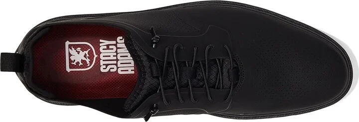Stacy Adams Synchro Elastic Lace Oxford Men's Shoes Black : 7 M, Textile/Leather - Image 2