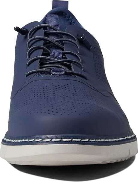 Stacy Adams Synchro Elastic Lace Oxford Men's Shoes Navy : 7 M, Textile/Leather - Image 5