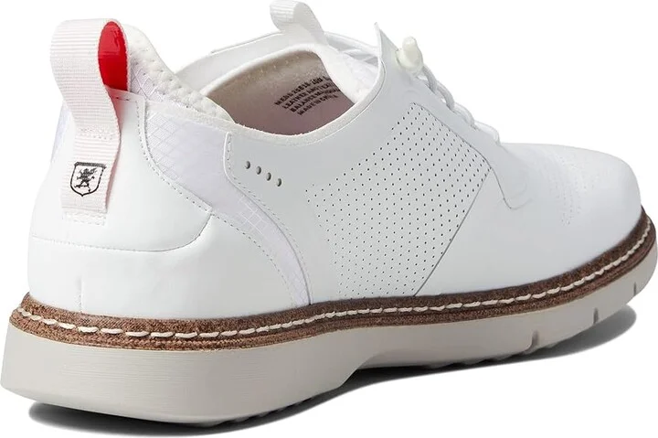 Stacy Adams Synchro Elastic Lace Oxford Men's Shoes White : 7 M, Textile/Leather - Image 4