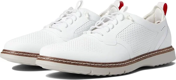 Stacy Adams Synchro Elastic Lace Oxford Men's Shoes White : 7 M, Textile/Leather