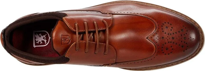 Stacy Adams Synergy Wing Tip Oxford Men's Shoes Cognac : 7 D - Medium, Leather - Image 2