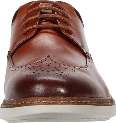 Stacy Adams Synergy Wing Tip Oxford Men's Shoes Cognac : 7 D - Medium, Leather - Image 5
