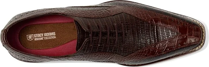 Stacy Adams Tallero Lace-Up Men's Lace Up Wing Tip Shoes Brown : 9.5 W, Leather - Image 2