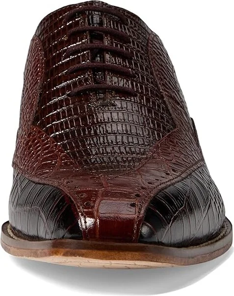 Stacy Adams Tallero Lace-Up Men's Lace Up Wing Tip Shoes Brown : 9.5 W, Leather - Image 5