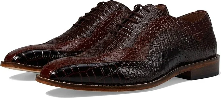 Stacy Adams Tallero Lace-Up Men's Lace Up Wing Tip Shoes Brown : 9.5 W, Leather