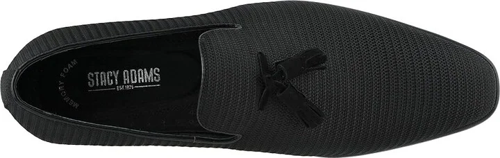Stacy Adams Tazewell Plain Toe Slip-On Men's Shoes Black : 7 D - Medium, Textile - Image 3