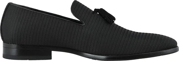 Stacy Adams Tazewell Plain Toe Slip-On Men's Shoes Black : 7 D - Medium, Textile - Image 8