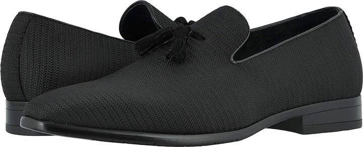 Stacy Adams Tazewell Plain Toe Slip-On Men's Shoes Black : 7 D - Medium, Textile