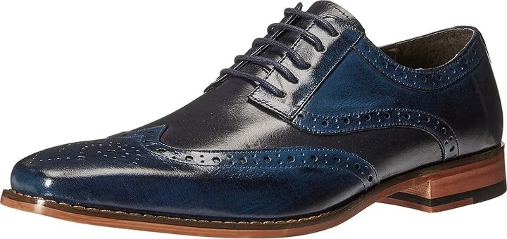 Stacy Adams Tinsley Wingtip Oxford Men's Lace up casual Shoes Cobalt/Navy : 7 D - Medium, Leather - Image 2