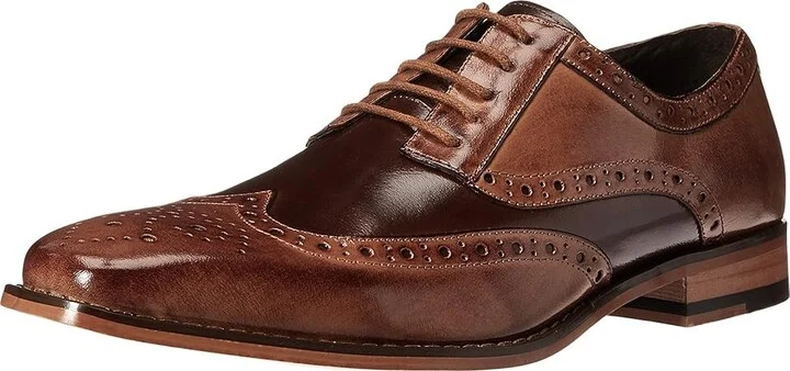 Stacy Adams Tinsley Wingtip Oxford Men's Lace up casual Shoes Tan/Brown : 7 D - Medium, Leather - Image 2