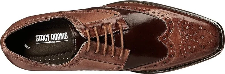 Stacy Adams Tinsley Wingtip Oxford Men's Lace up casual Shoes Tan/Brown : 7 D - Medium, Leather - Image 3