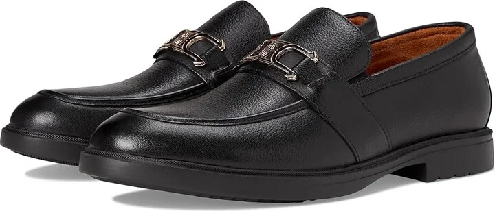 Stacy Adams Todridge Moc Toe Slip-On Loafer Men's Shoes Black Tumble : 9 M, Leather