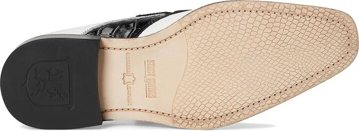 Stacy Adams Tristano Bike Toe Lace-Up Men's Lace Up Wing Tip Shoes Black/Gray/White : 14 M, Leather - Image 3