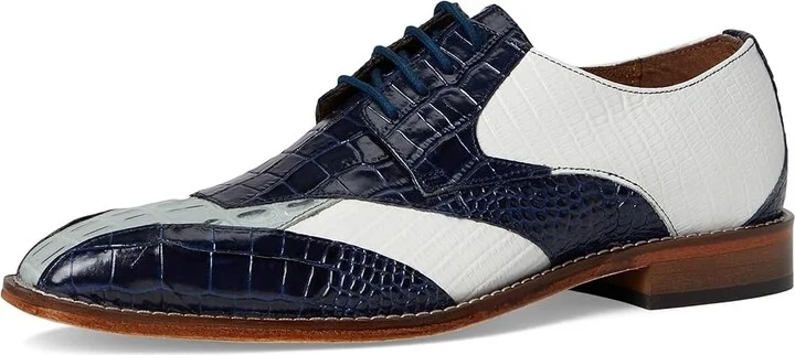 Stacy Adams Tristano Bike Toe Lace-Up Men's Lace Up Wing Tip Shoes Dark Blue : 7 M, Leather - Image 5