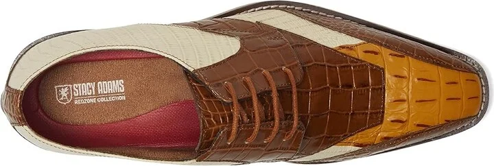 Stacy Adams Tristano Bike Toe Lace-Up Men's Lace Up Wing Tip Shoes Tan : 7 M, Leather - Image 2