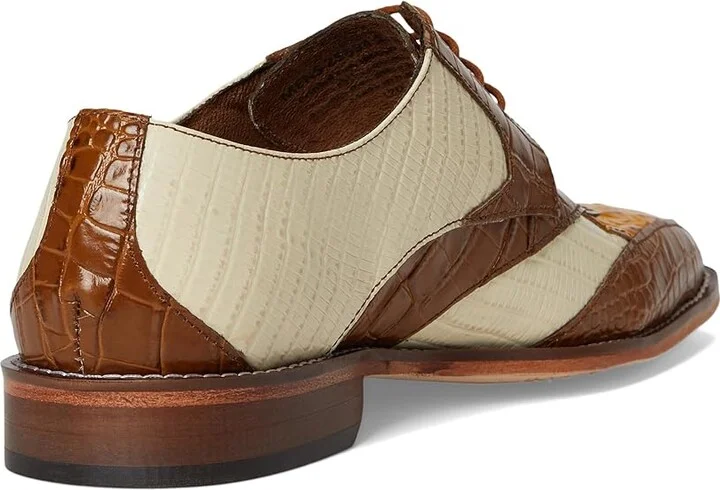 Stacy Adams Tristano Bike Toe Lace-Up Men's Lace Up Wing Tip Shoes Tan : 7 M, Leather - Image 4