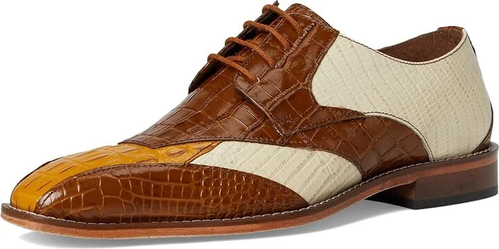 Stacy Adams Tristano Bike Toe Lace-Up Men's Lace Up Wing Tip Shoes Tan : 7 M, Leather - Image 5