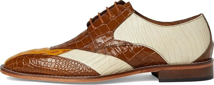 Stacy Adams Tristano Bike Toe Lace-Up Men's Lace Up Wing Tip Shoes Tan : 7 M, Leather - Image 6