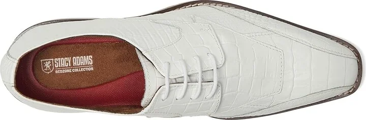 Stacy Adams Tristano Bike Toe Lace-Up Men's Lace Up Wing Tip Shoes White : 7.5 M, Leather - Image 2