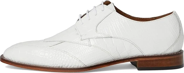 Stacy Adams Tristano Bike Toe Lace-Up Men's Lace Up Wing Tip Shoes White : 7.5 M, Leather - Image 6