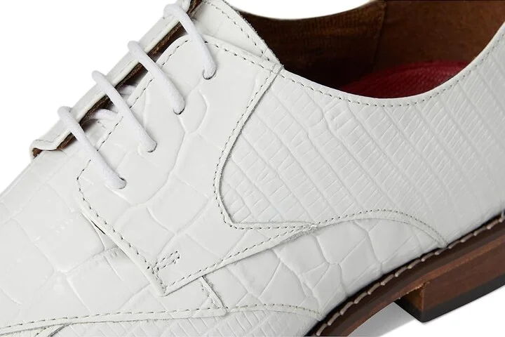 Stacy Adams Tristano Bike Toe Lace-Up Men's Lace Up Wing Tip Shoes White : 7.5 M, Leather - Image 7