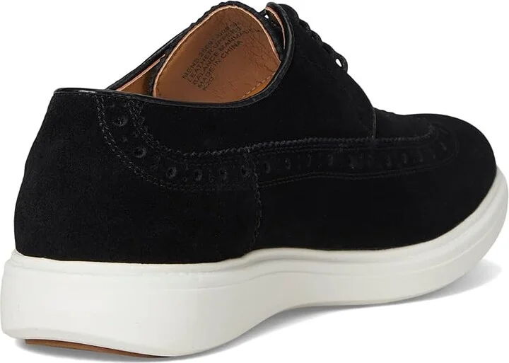 Stacy Adams Trudell Wing Tip Lace-Up Men's Shoes Black Suede : 7.5 M - Image 4