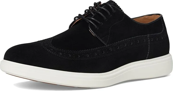 Stacy Adams Trudell Wing Tip Lace-Up Men's Shoes Black Suede : 7.5 M - Image 5