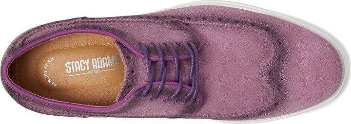 Stacy Adams Trudell Wing Tip Lace-Up Men's Shoes Lavender : 11 M, Suede - Image 2