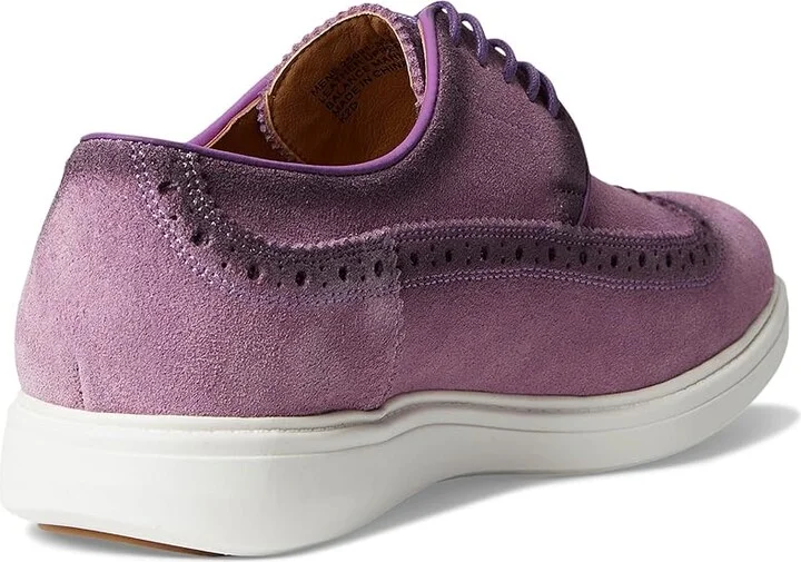Stacy Adams Trudell Wing Tip Lace-Up Men's Shoes Lavender : 11 M, Suede - Image 4