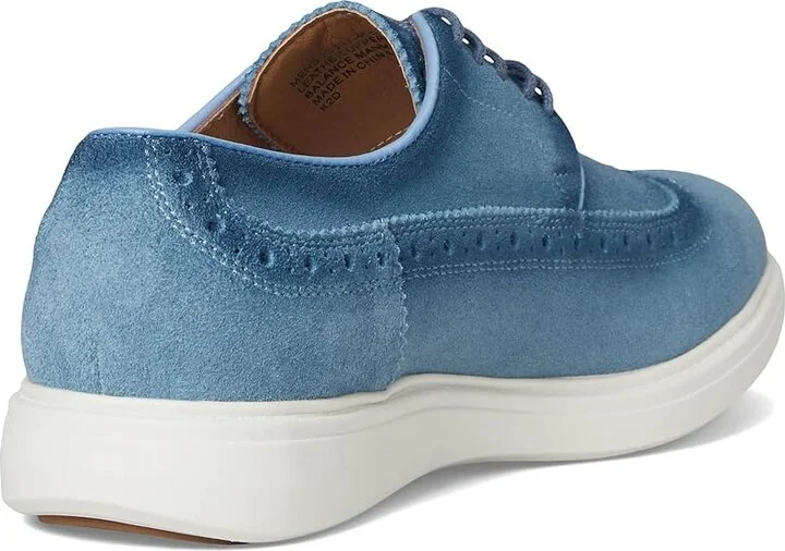 Stacy Adams Trudell Wing Tip Lace-Up Men's Shoes Light Blue : 12 M, Suede - Image 4