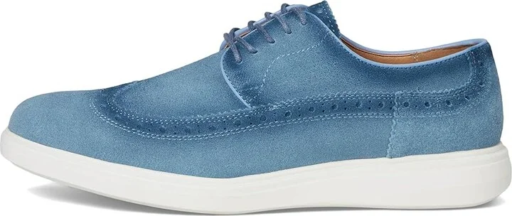 Stacy Adams Trudell Wing Tip Lace-Up Men's Shoes Light Blue : 12 M, Suede - Image 6