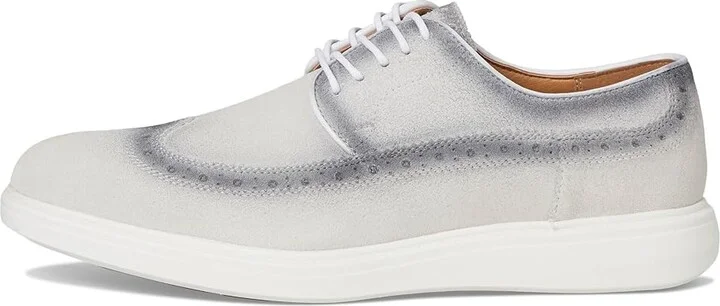 Stacy Adams Trudell Wing Tip Lace-Up Men's Shoes Light Gray : 14 M, Suede - Image 6