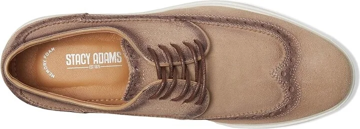 Stacy Adams Trudell Wing Tip Lace-Up Men's Shoes Sand : 10.5 M, Suede - Image 2
