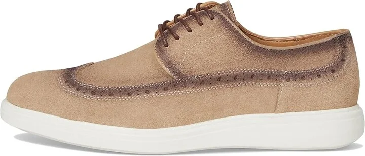 Stacy Adams Trudell Wing Tip Lace-Up Men's Shoes Sand : 10.5 M, Suede - Image 6